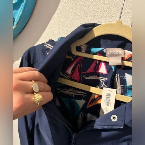 Chico’s Rain Jacket - Picture 2 of 8